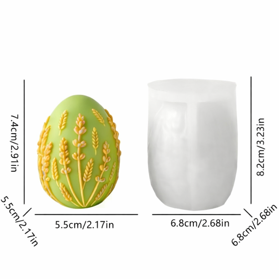 Silikonski kalup za svijeće - jaje 